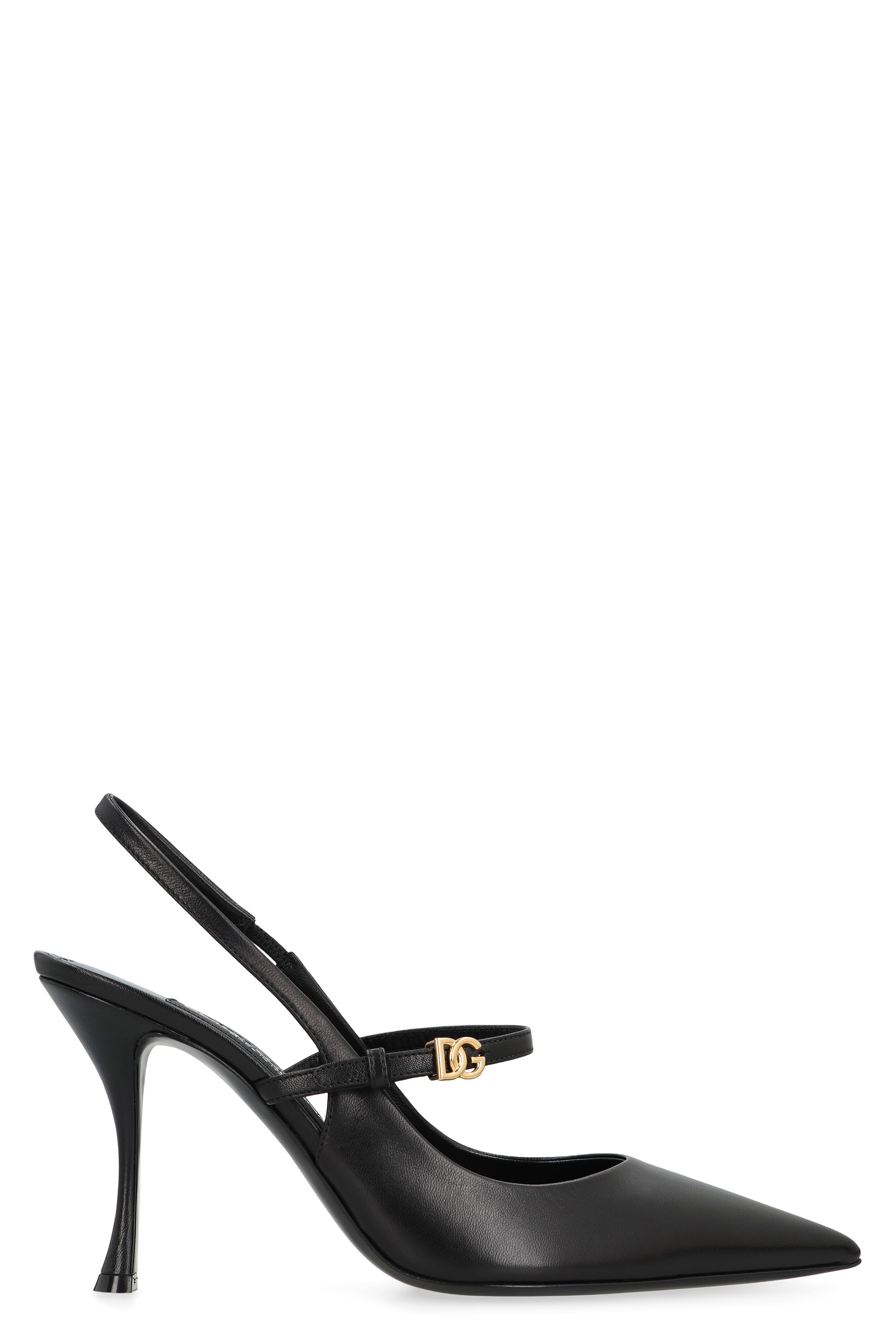 Slingback in leather