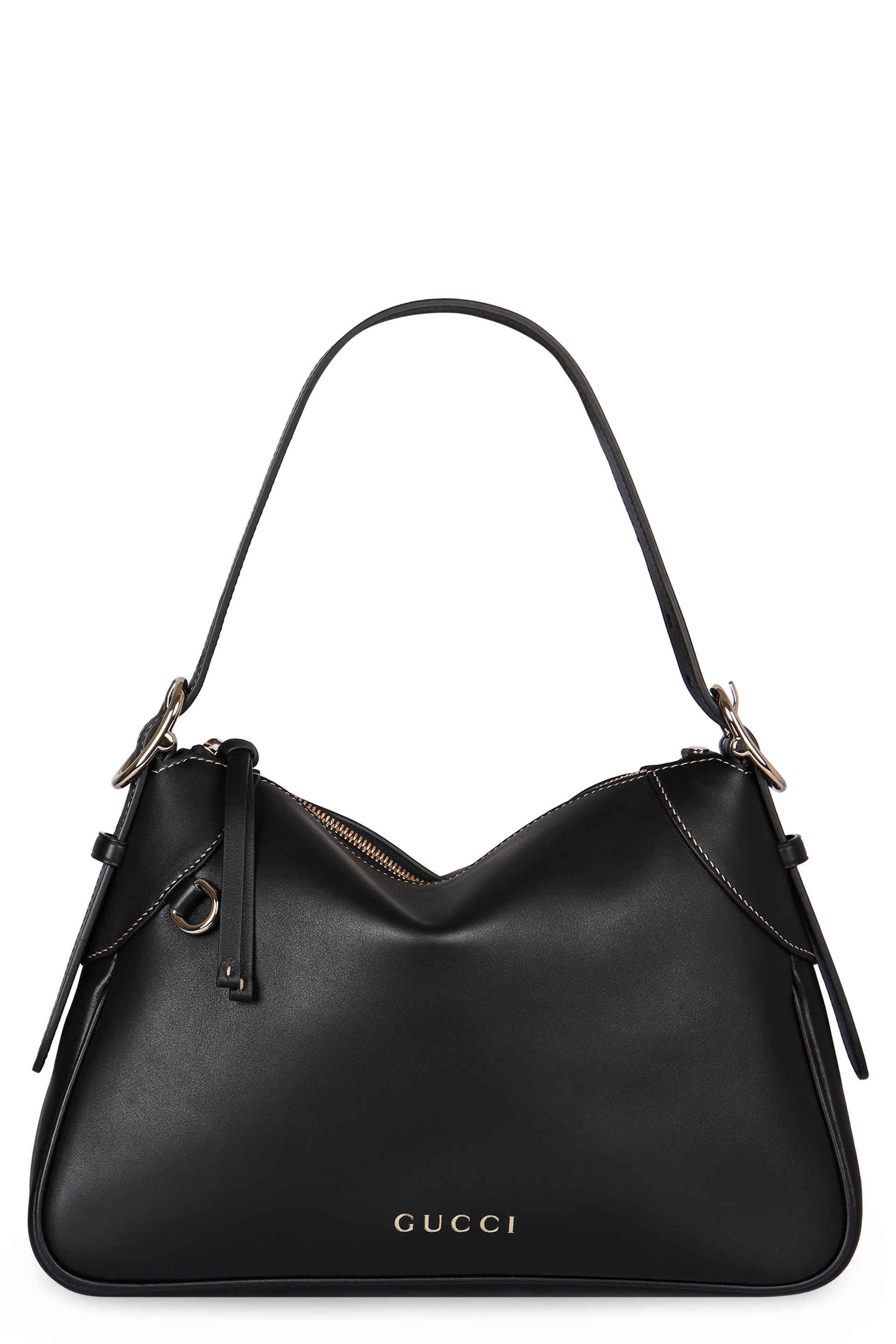 GG Emblem leather shoulder bag