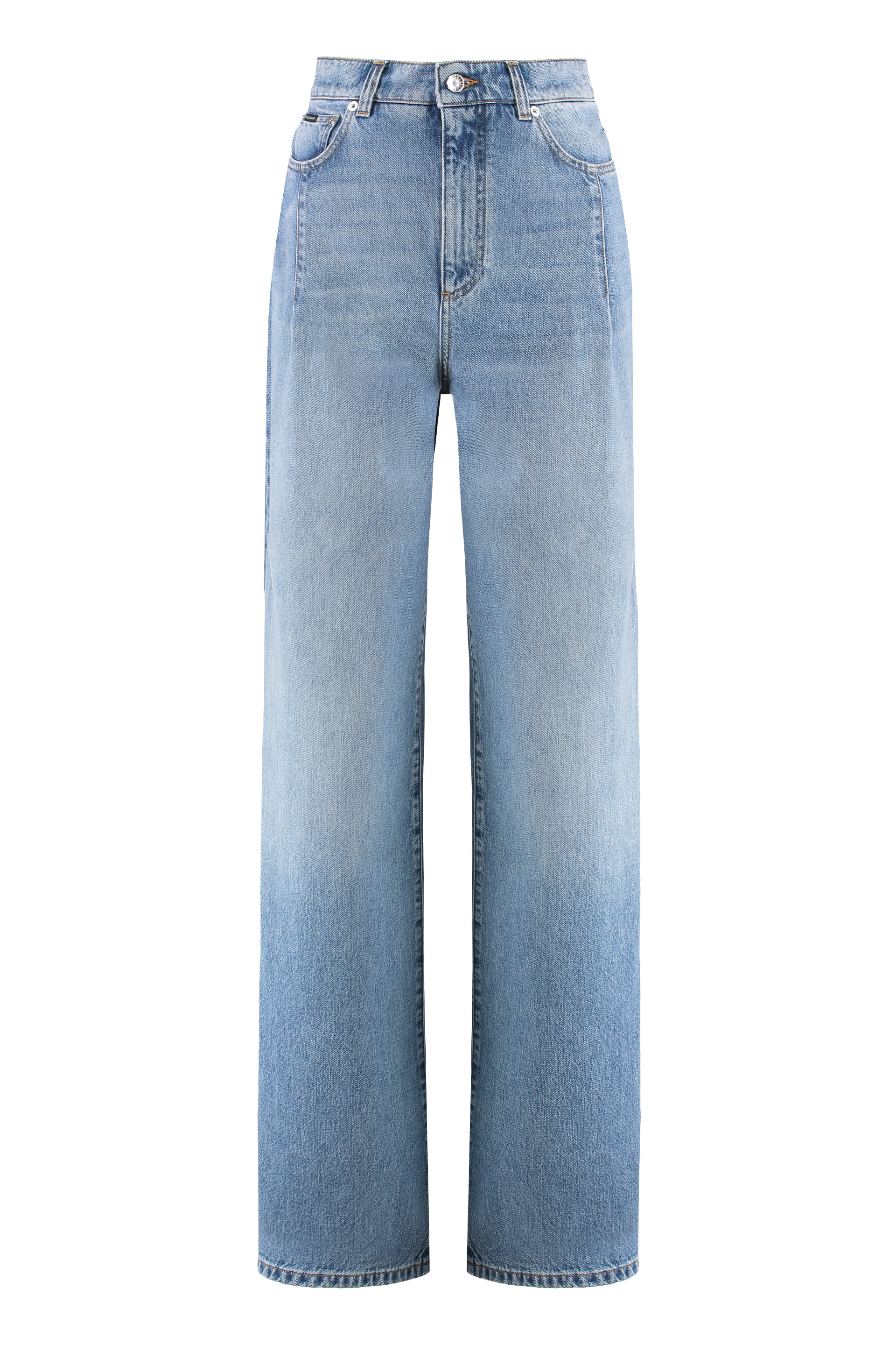 Wide-leg jeans with 5 pockets