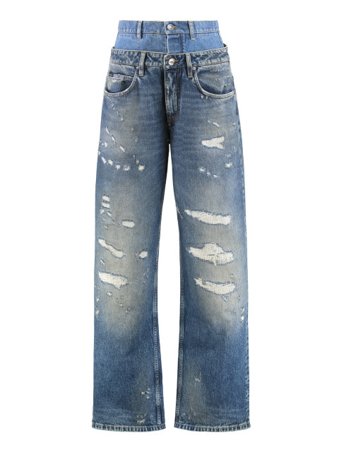 Wide-leg jeans with 5 pockets
