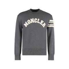 Sweater with round neck in cotton