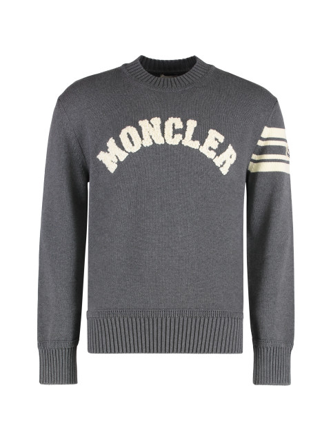 Sweater with round neck in cotton