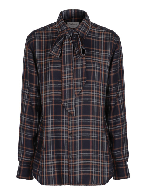 Check pattern shirt