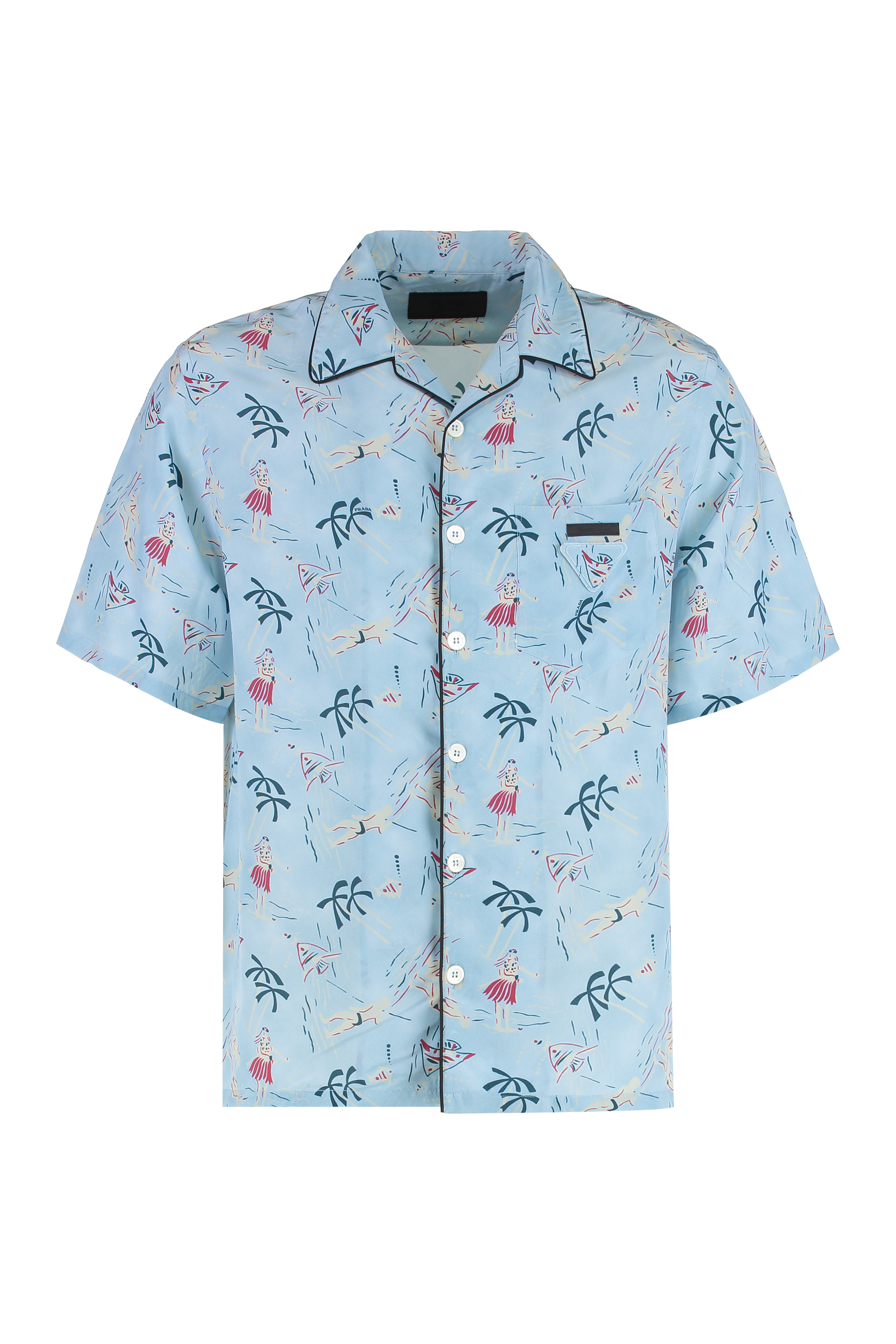 Printed viscose shirt