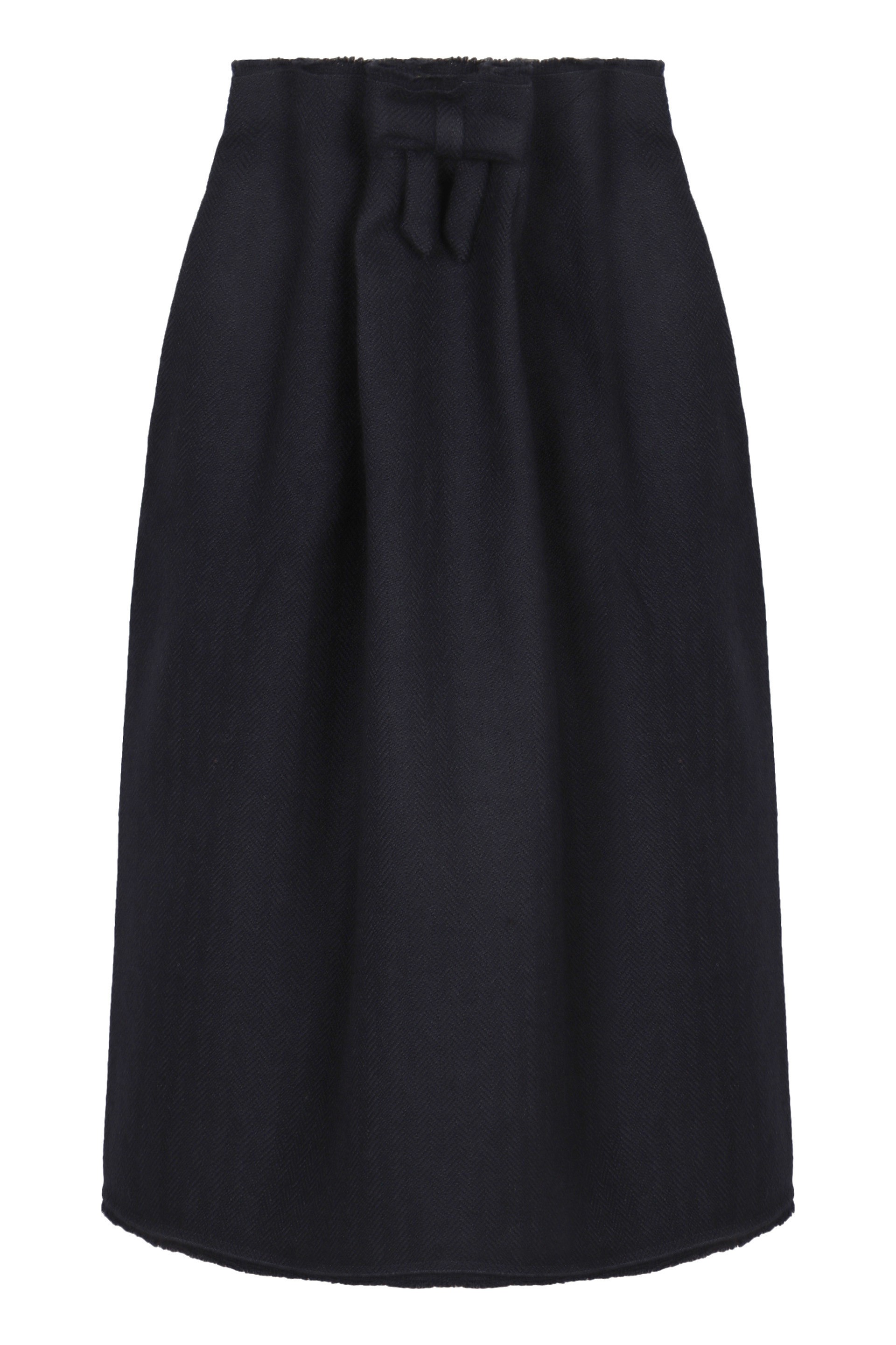 Sure! The translation of "Gonna midi in lana chevron" from Italian (IT) to English (EN) is: "Chevron wool midi skirt".