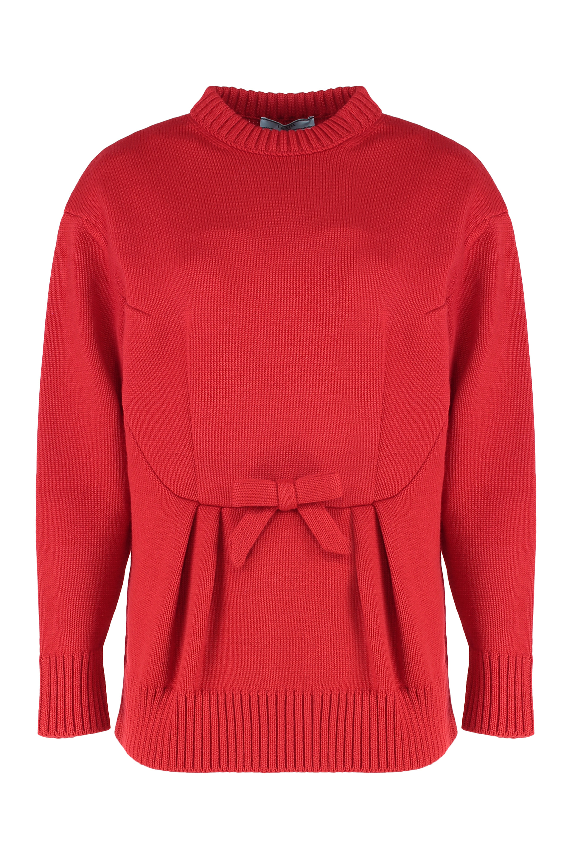 "Round neck sweater in virgin wool"