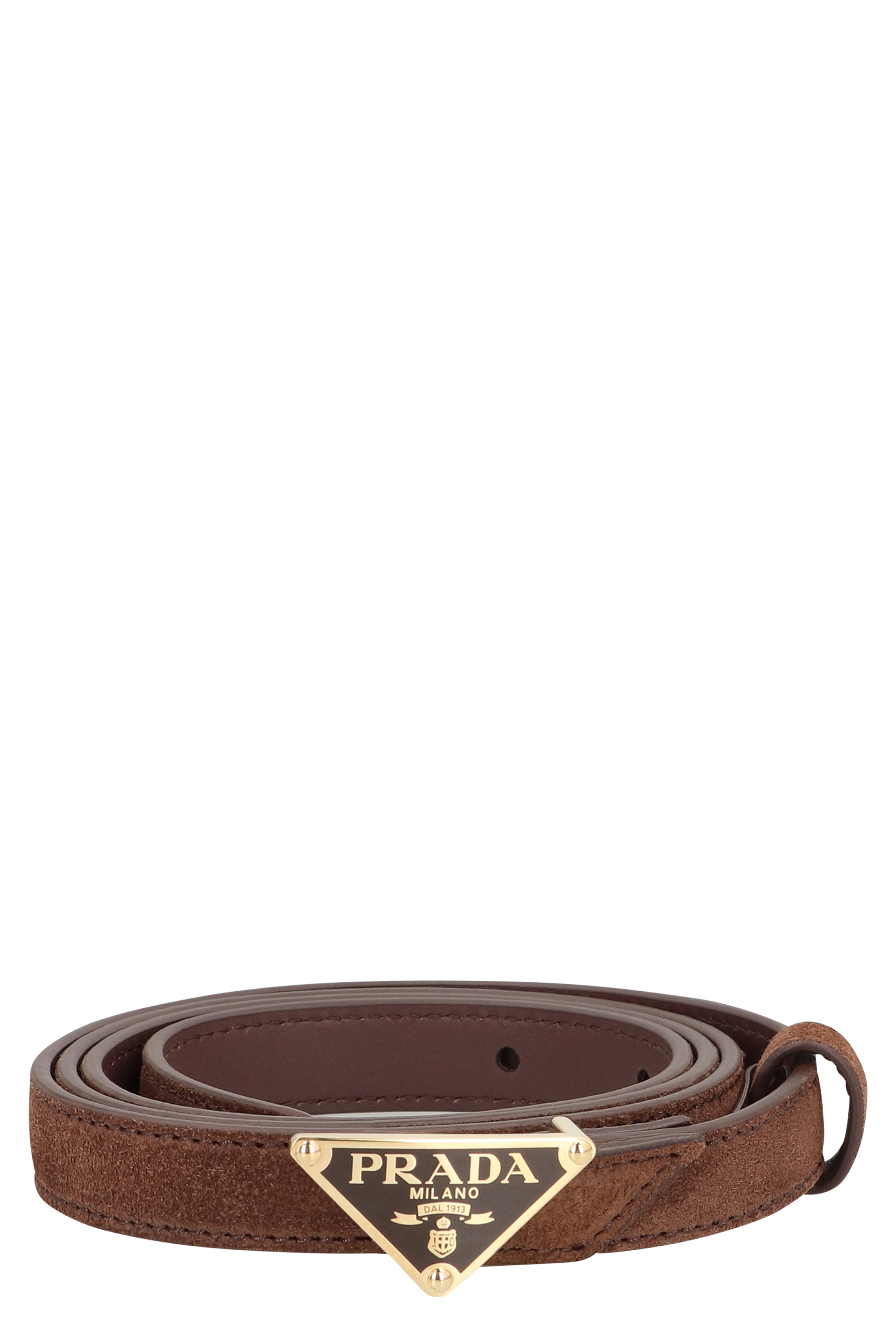 Suede leather belt