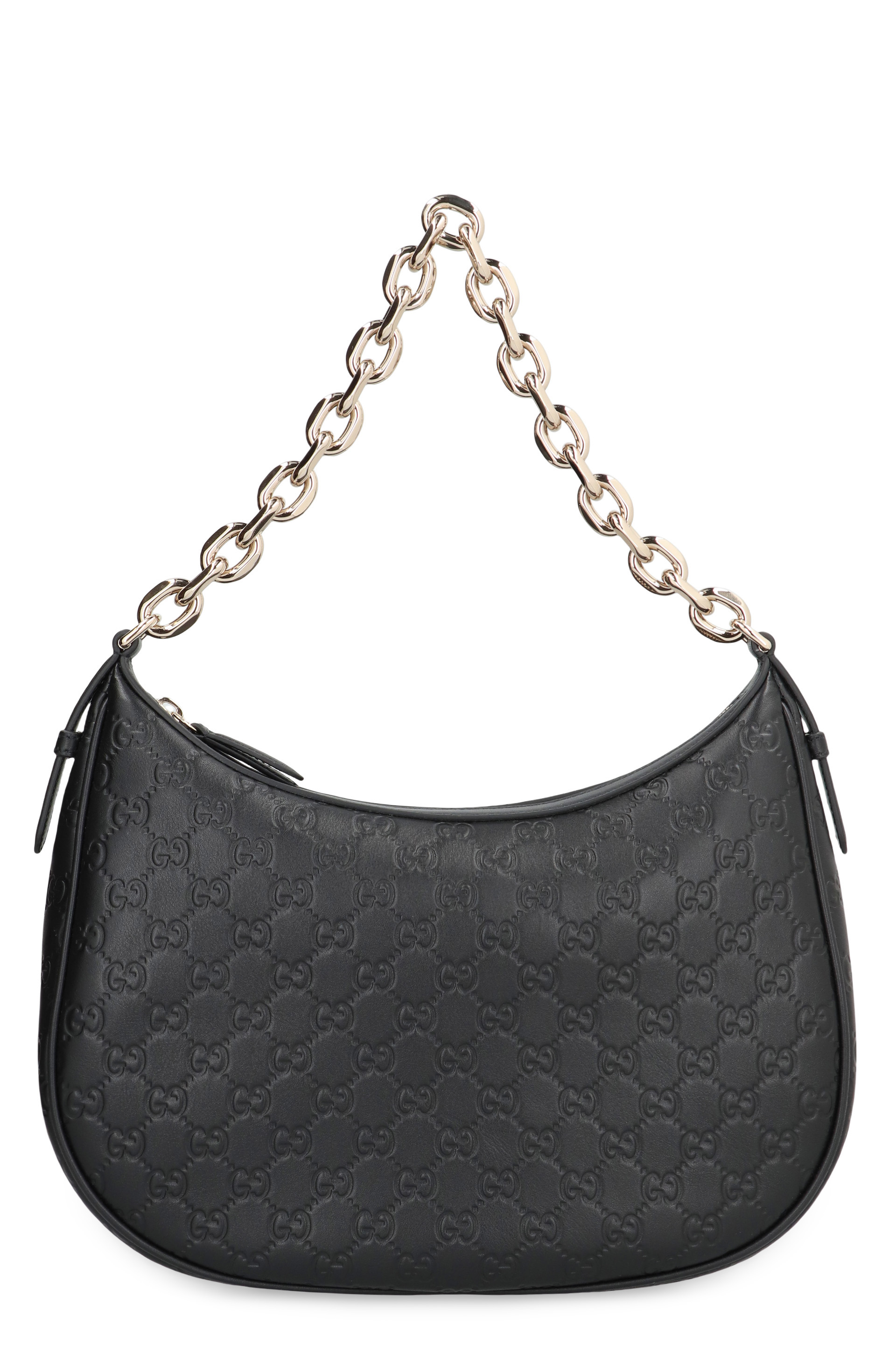 GG Emblem leather shoulder bag