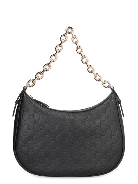 GG Emblem leather shoulder bag