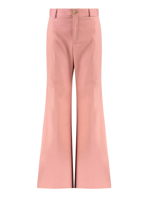 High-waist wide-leg trousers