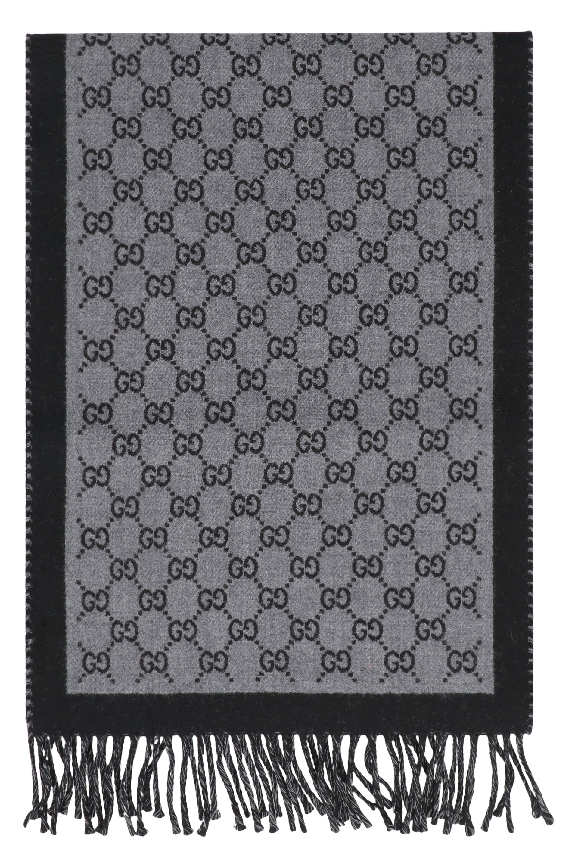 Wool scarf GG jacquard