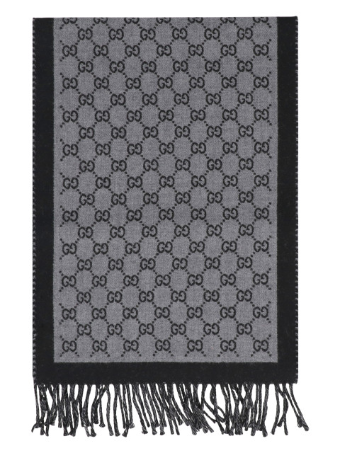 Wool scarf GG jacquard