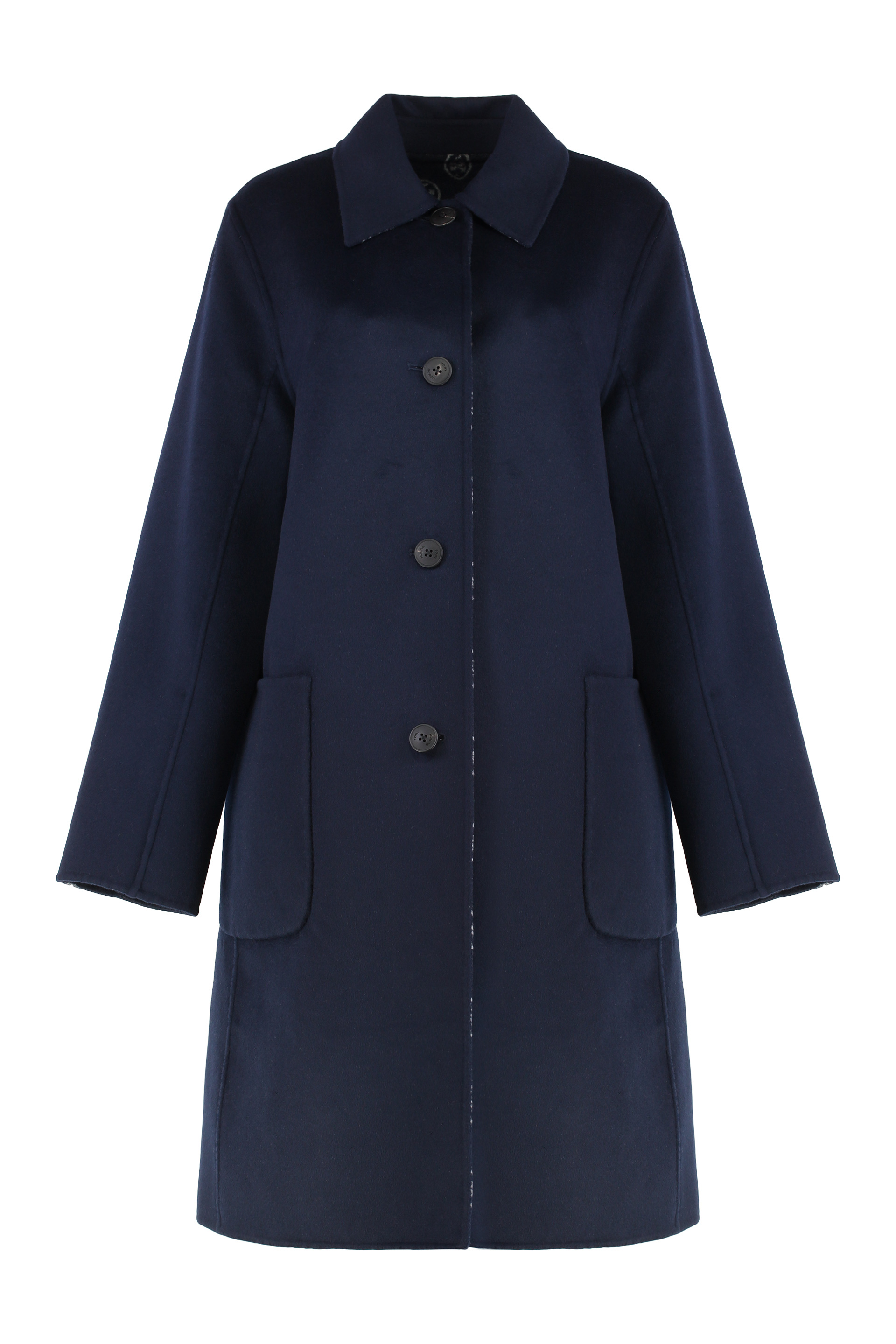 Reversible wool coat