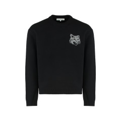 Sweater with round neck in wool