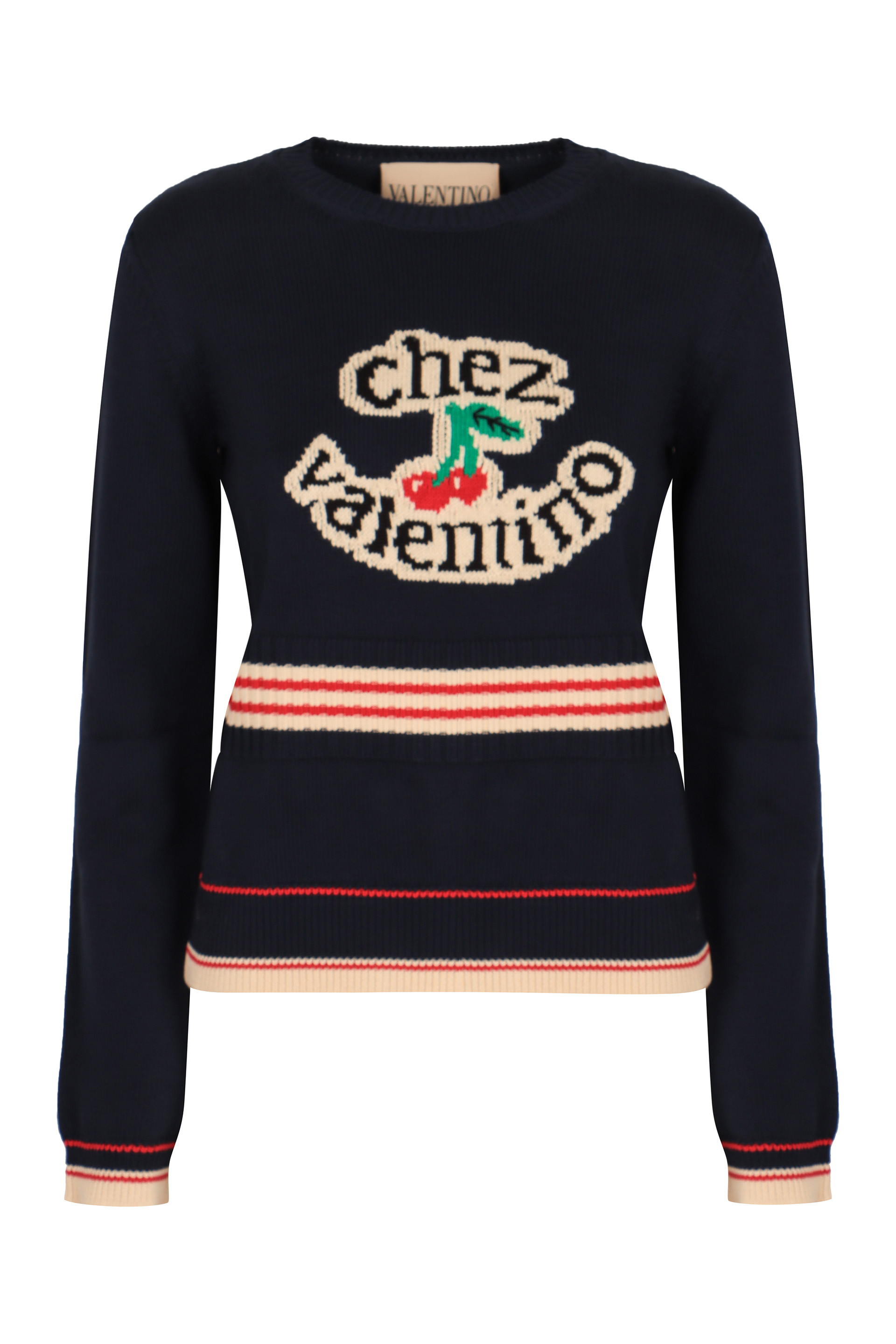 Cotton crew-neck sweater
