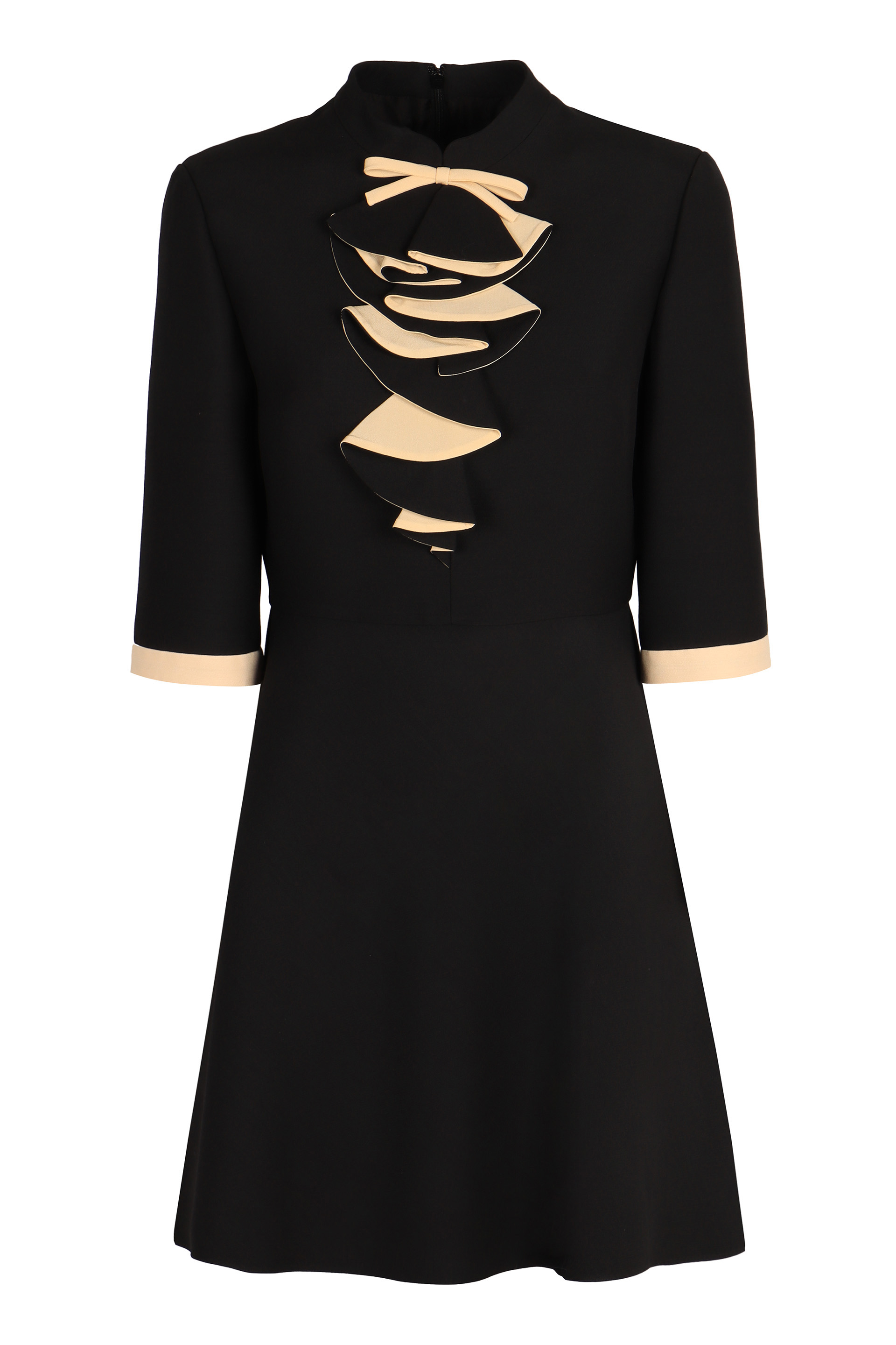 Wool and silk mini dress