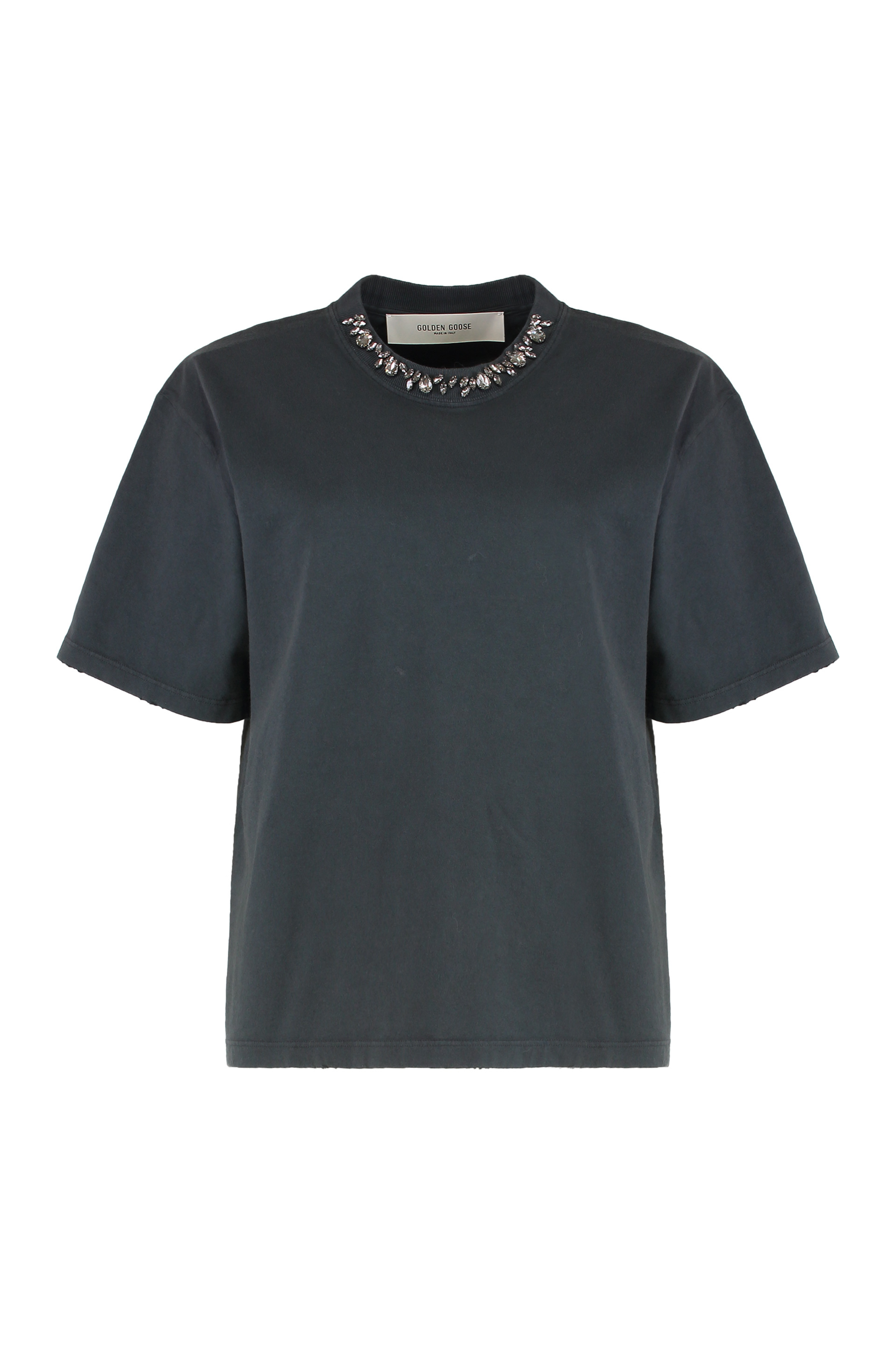 Round neck T-shirt in cotton