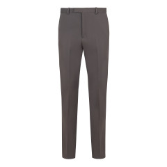 Pants in heavy wool satin
