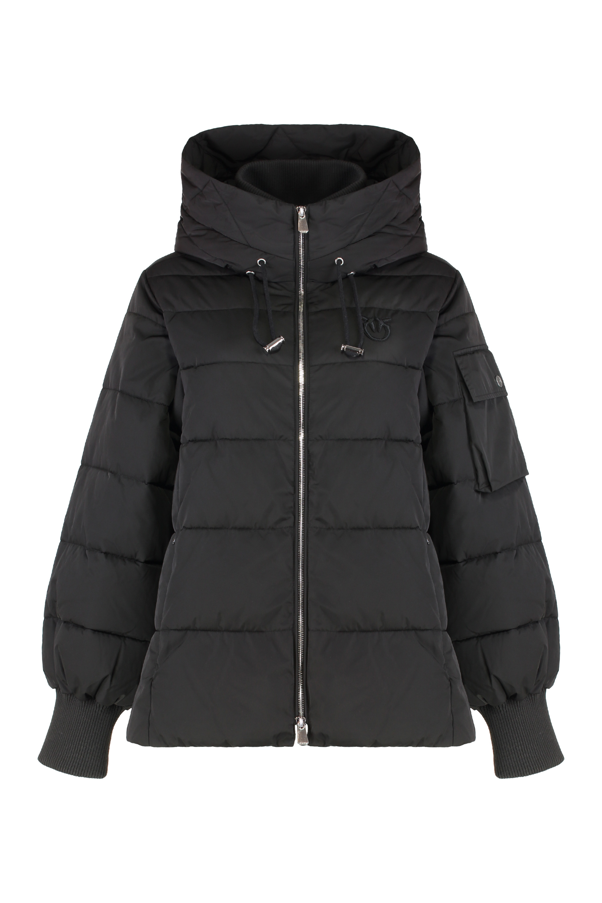 Crusca Hooded short down jacket