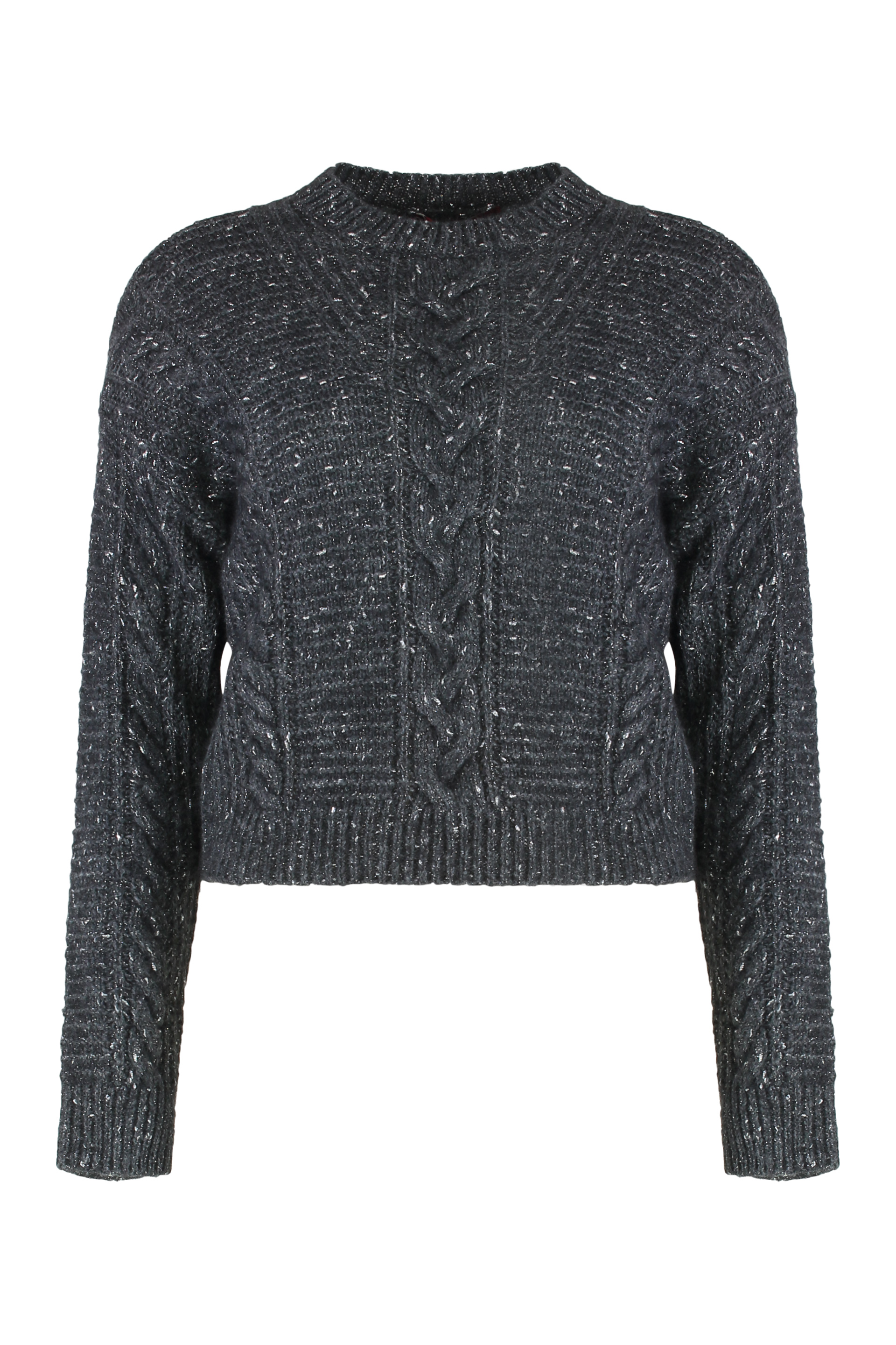 Boxy sweater in alpaca blend