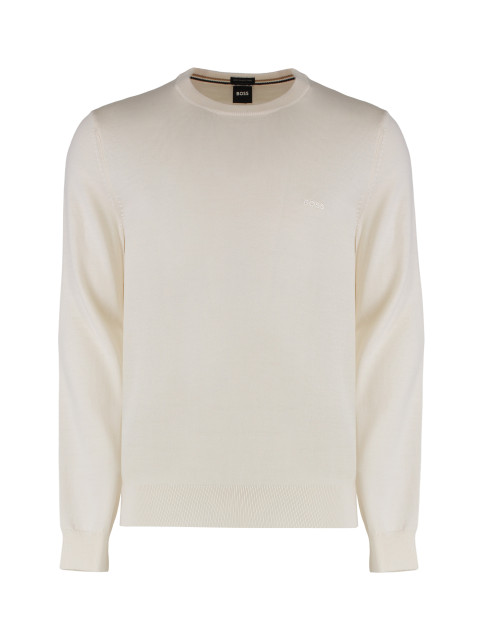 virgin wool crew-neck sweater
