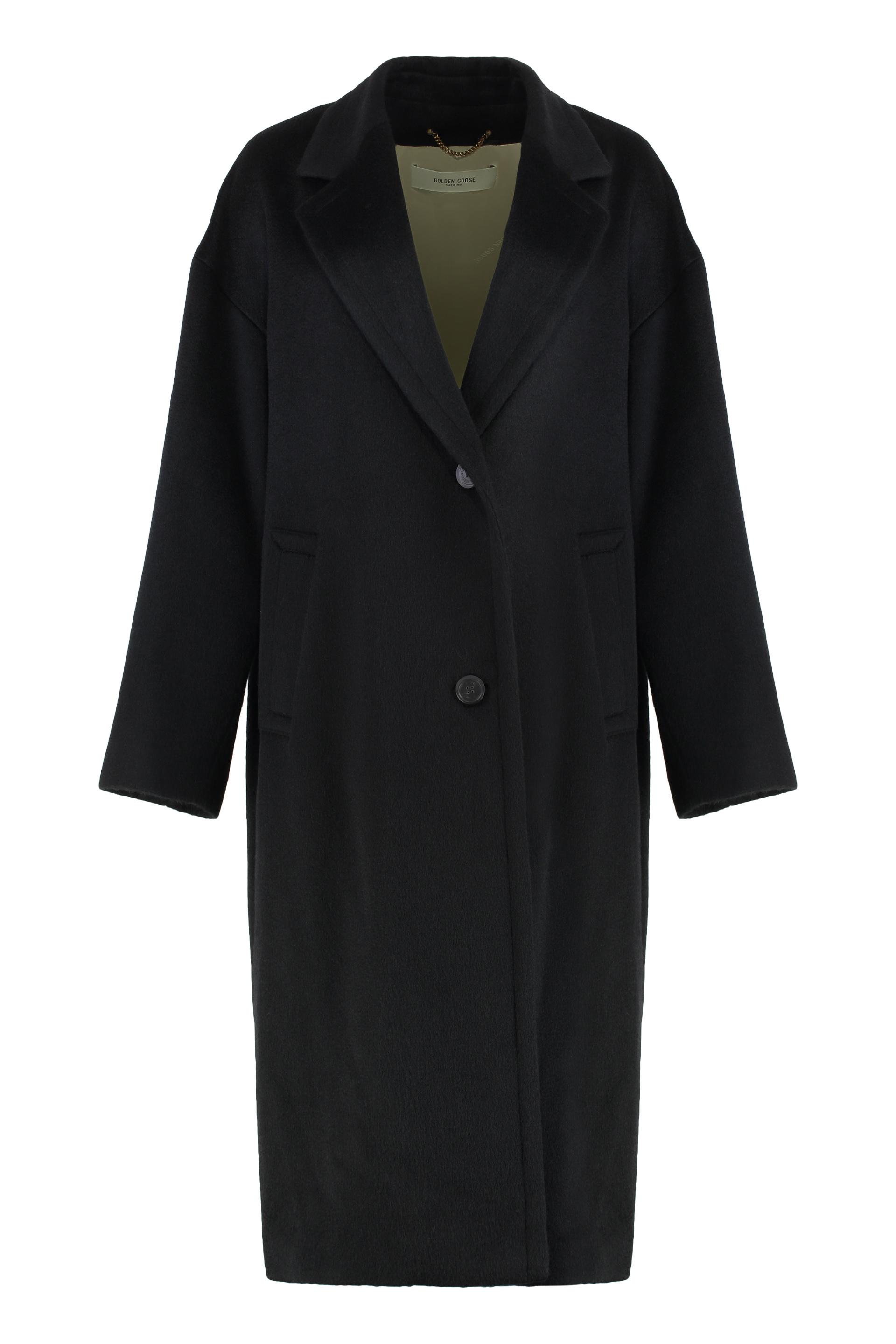 Wool and mohair coat