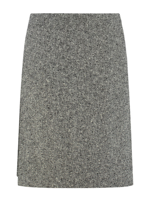 Gonna mouliné in wool and cotton