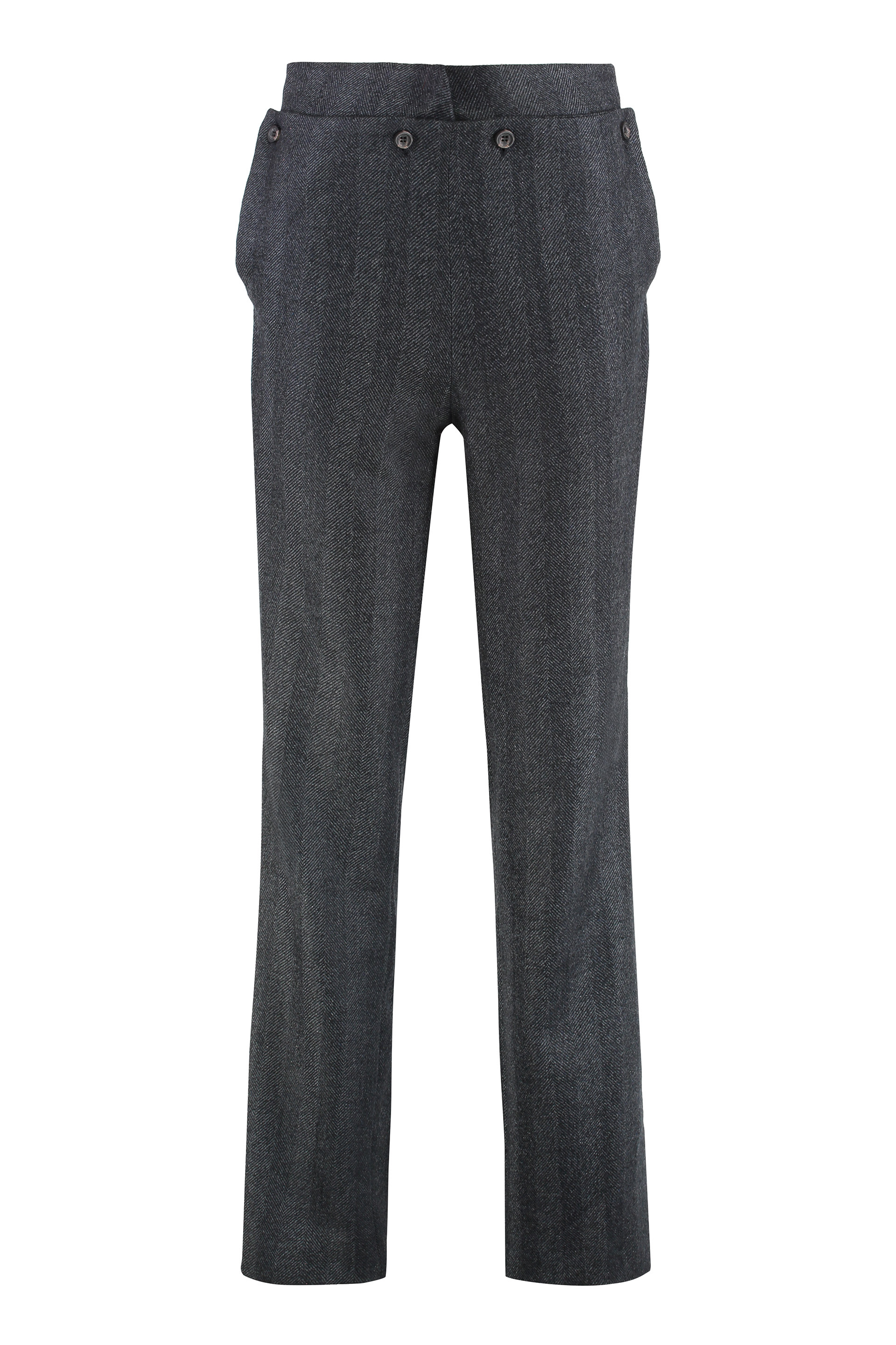 Striped pattern trousers