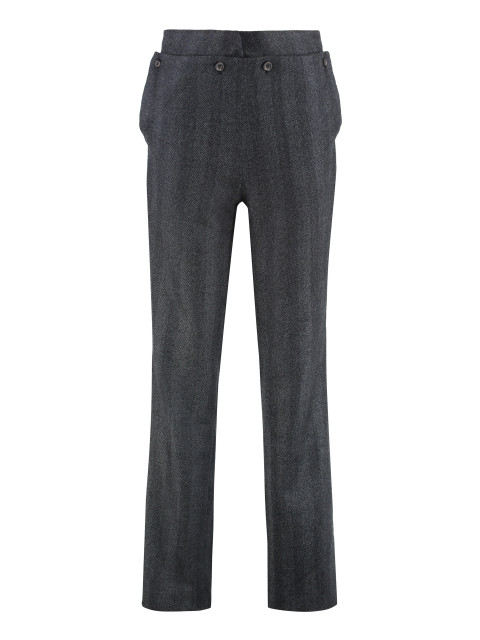 Striped pattern trousers