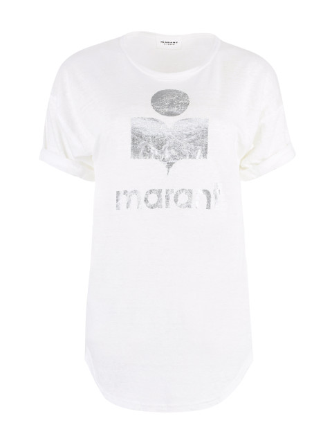 Koldi Logo print linen t-shirt