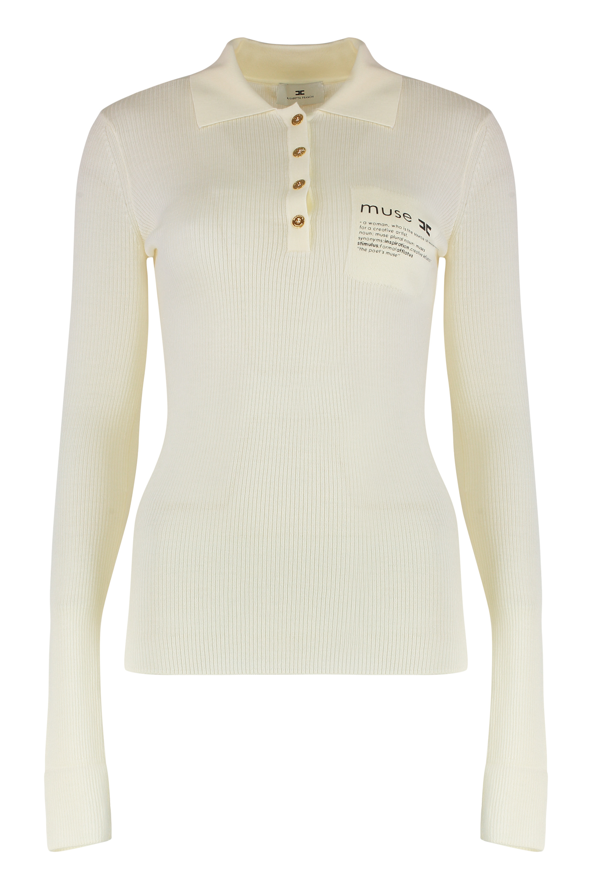 Long sleeve polo shirt