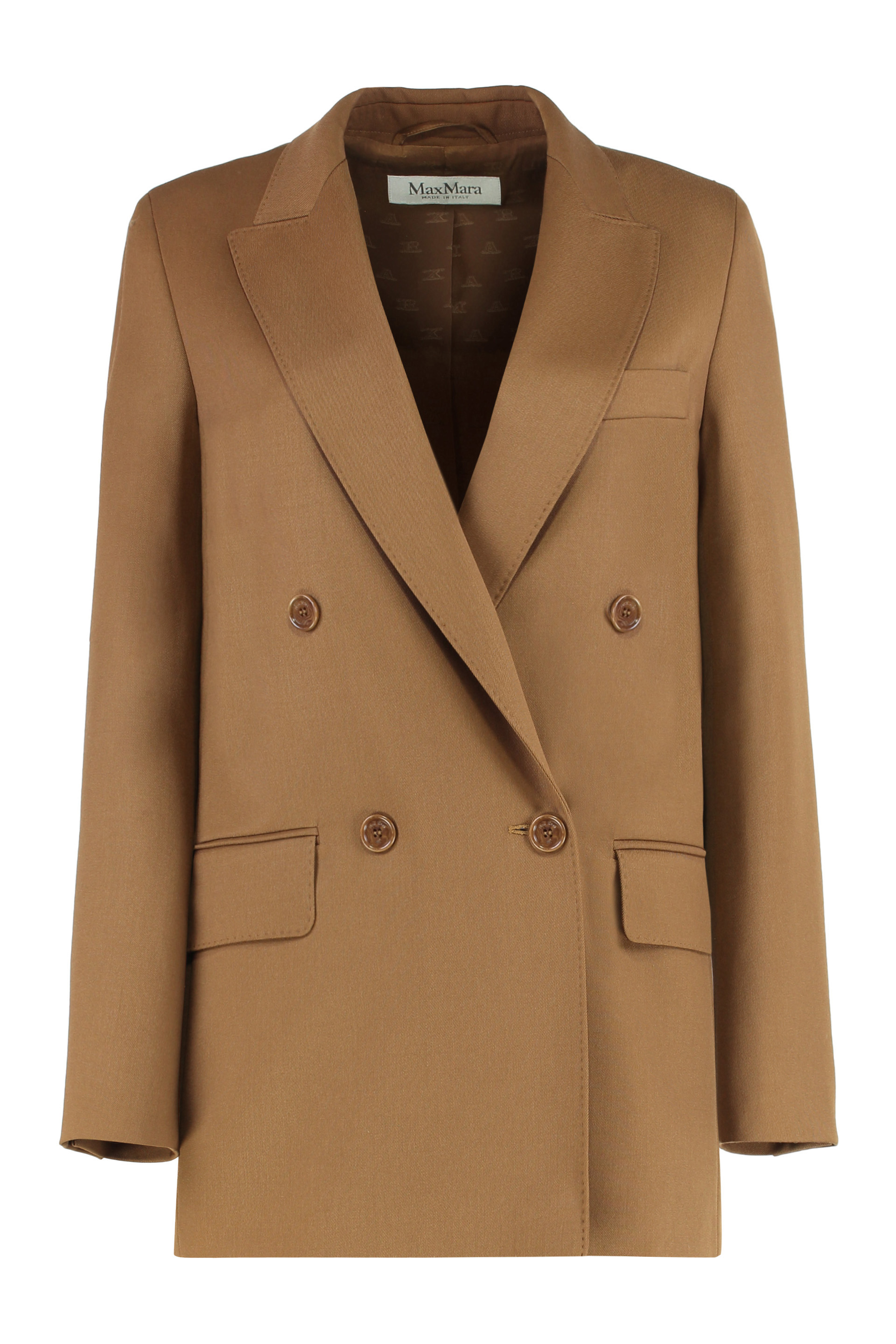 Double-breasted blazer in wool