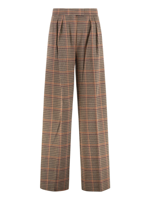 Pants in Prince of Wales jersey