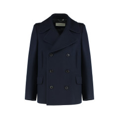 Double-breasted coat in wool mix