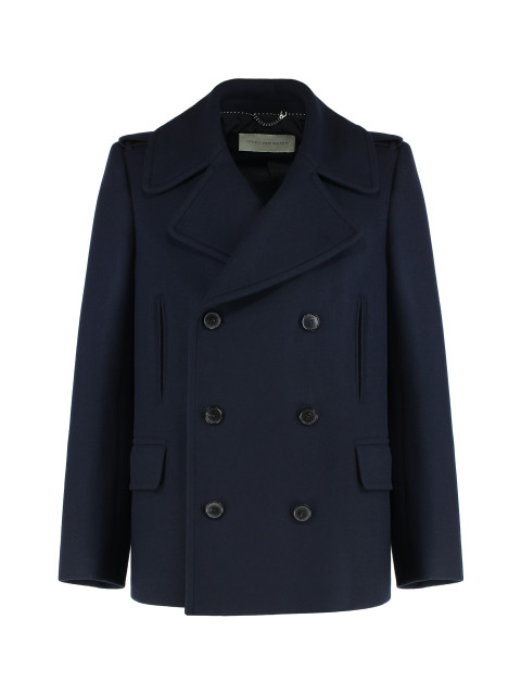 Double-breasted coat in wool mix