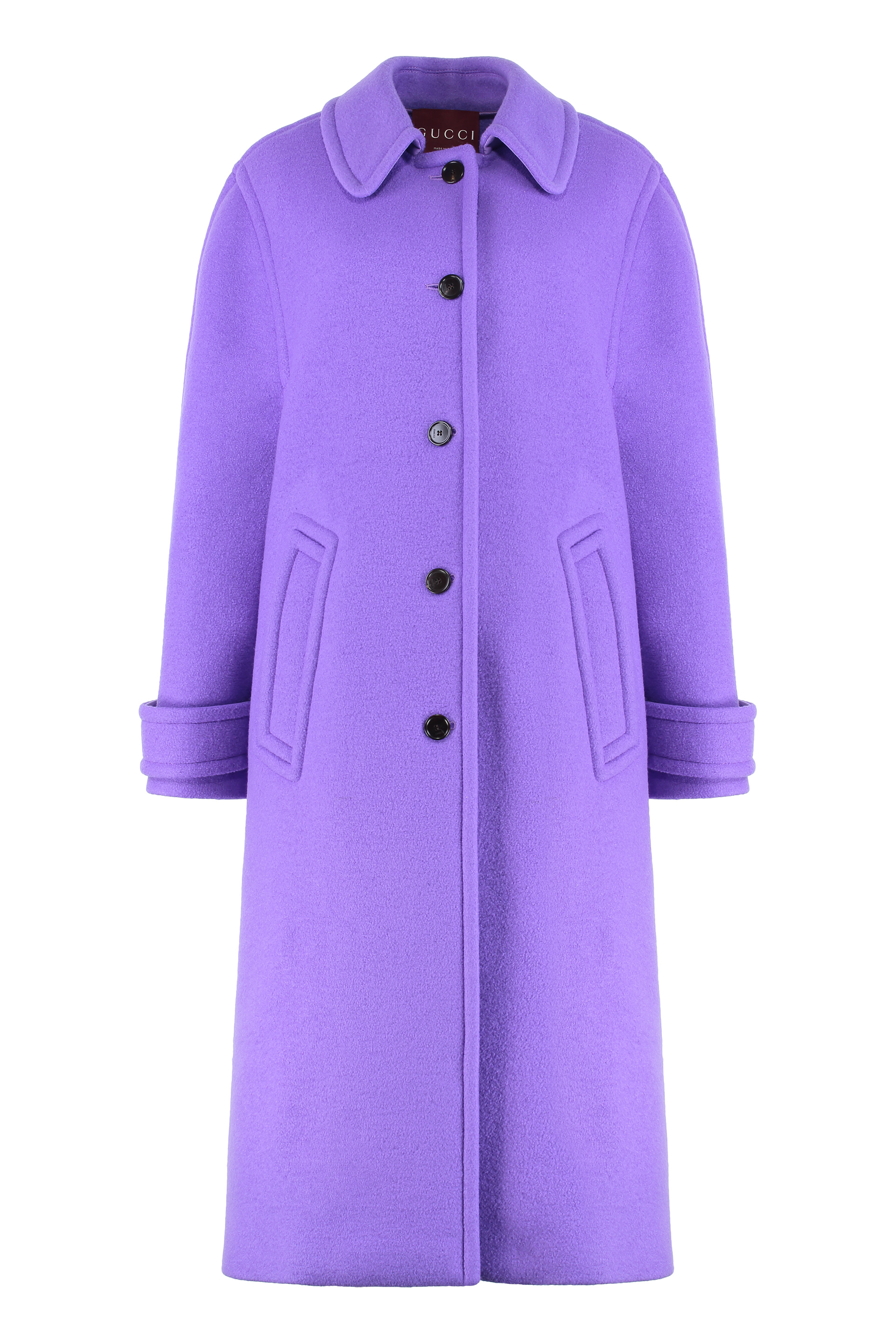 Cashmere wool coat compact