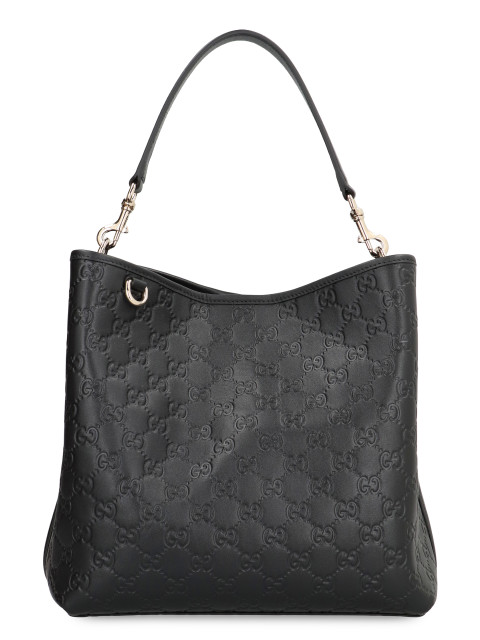 GG Emblem leather bucket bag
