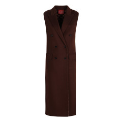Double-breasted wool coat
