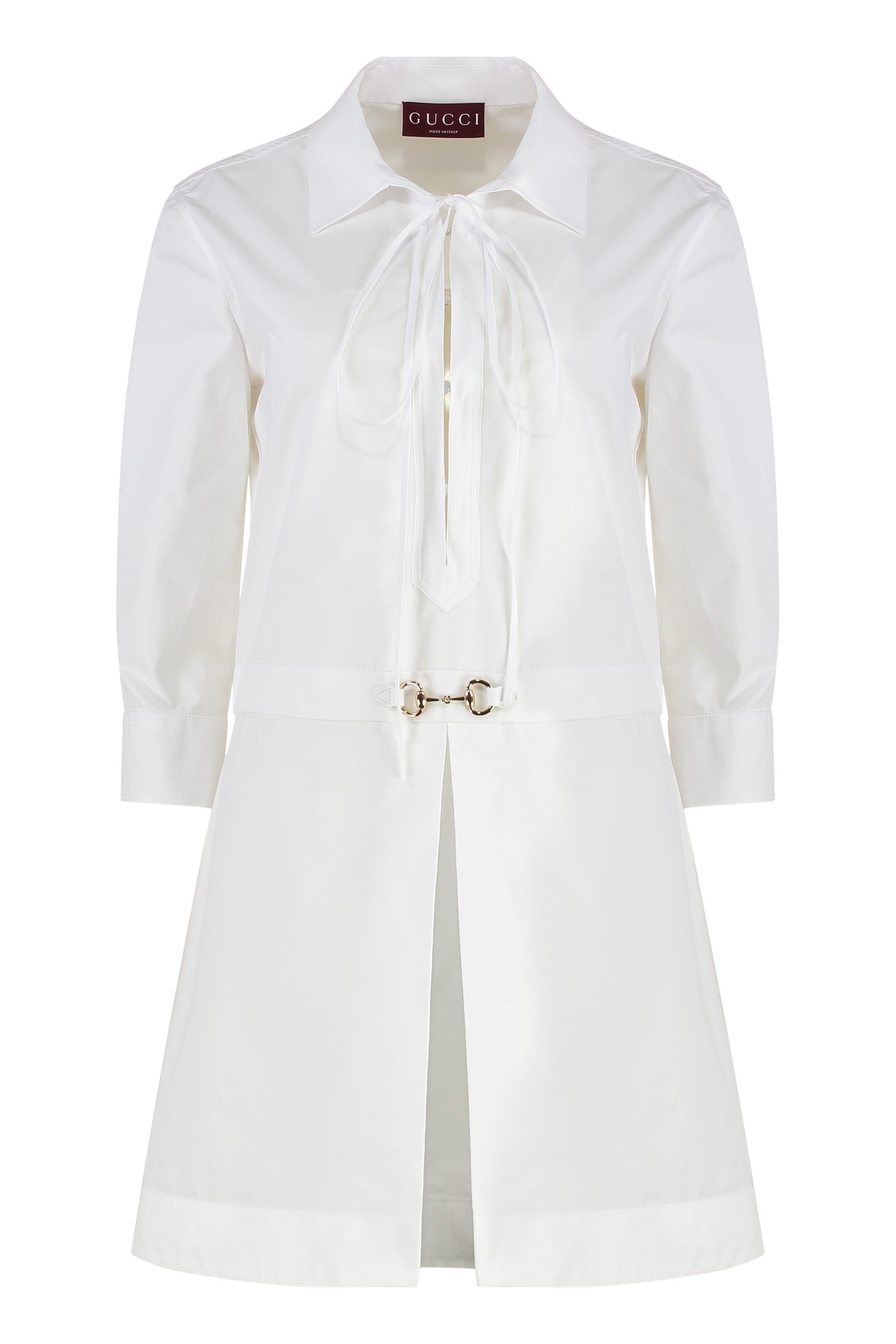Cotton poplin shirtdress