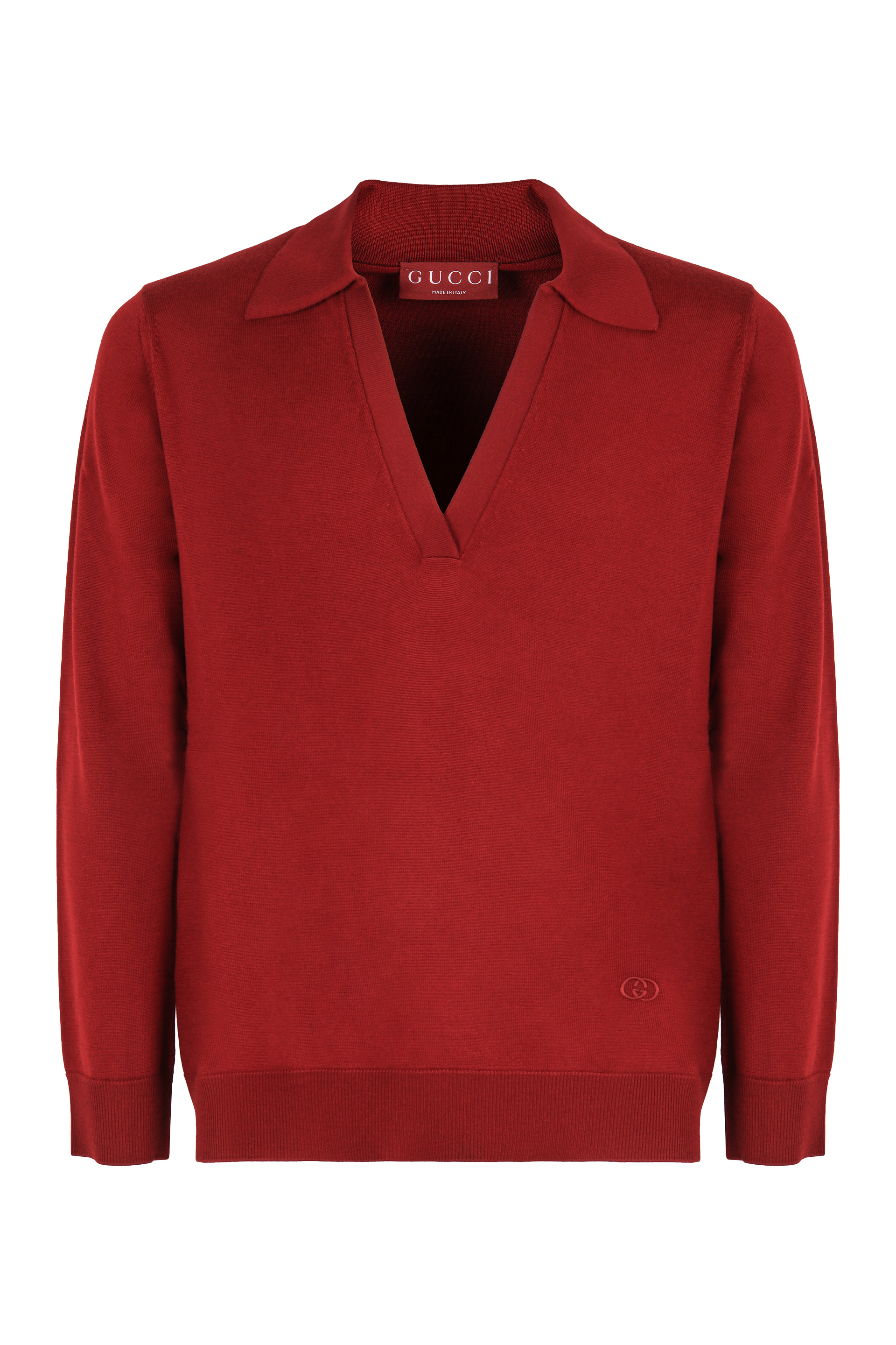 wool V-neck sweater