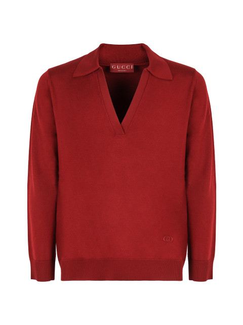 wool V-neck sweater