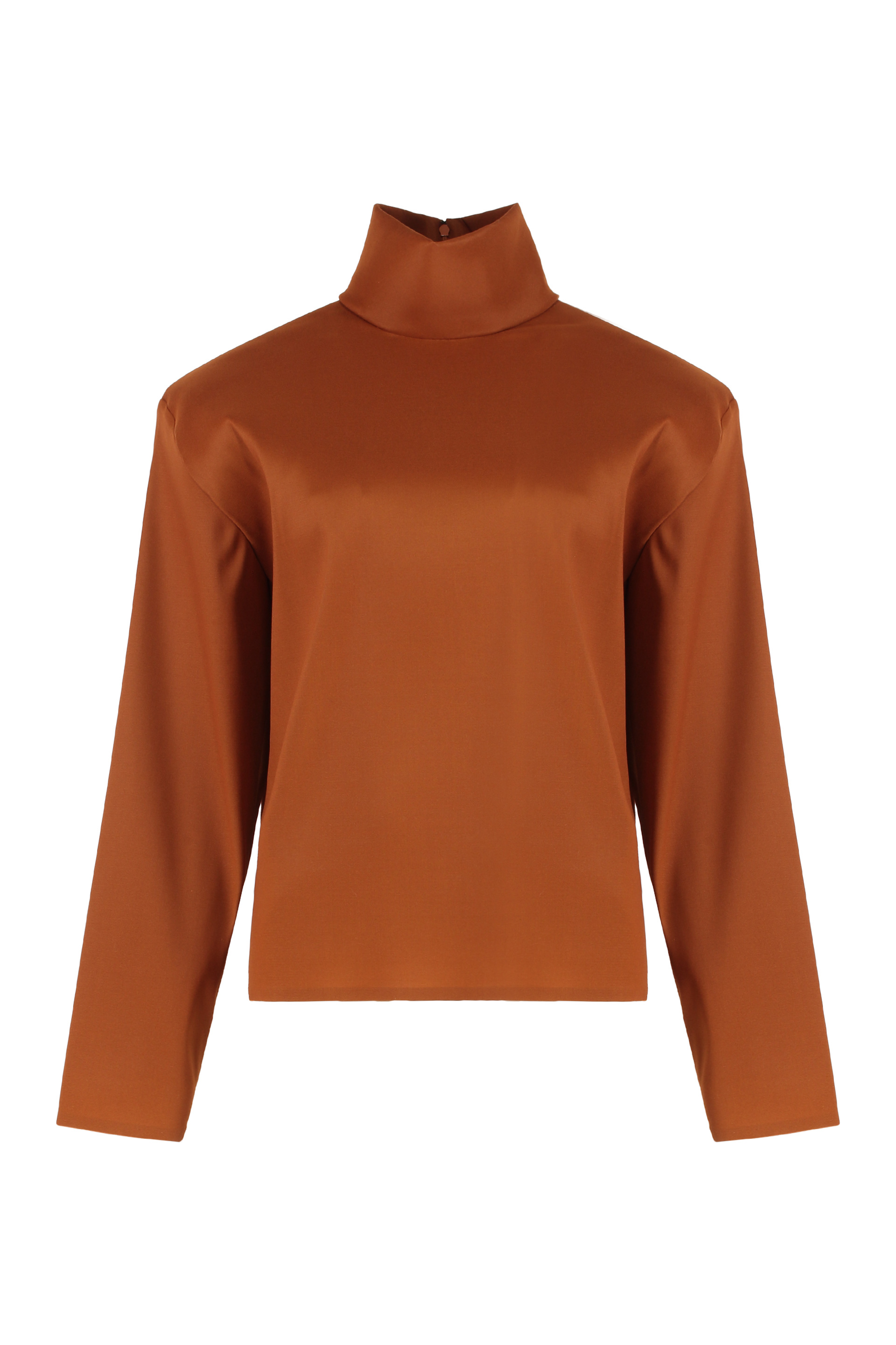 Blouse in mixed silk