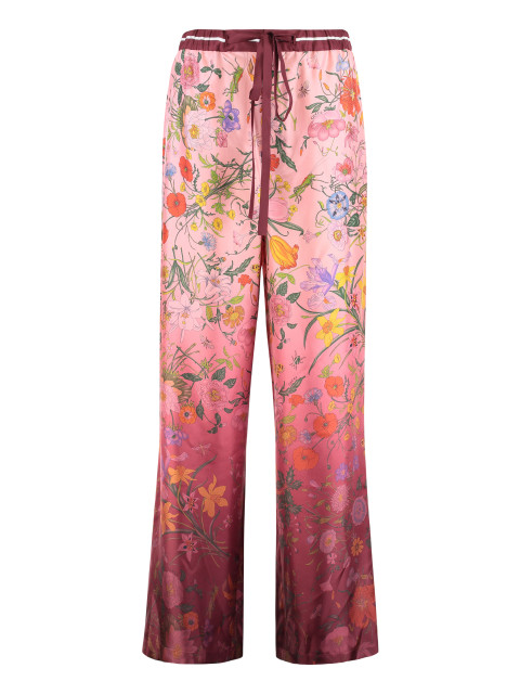 Silk printed pants