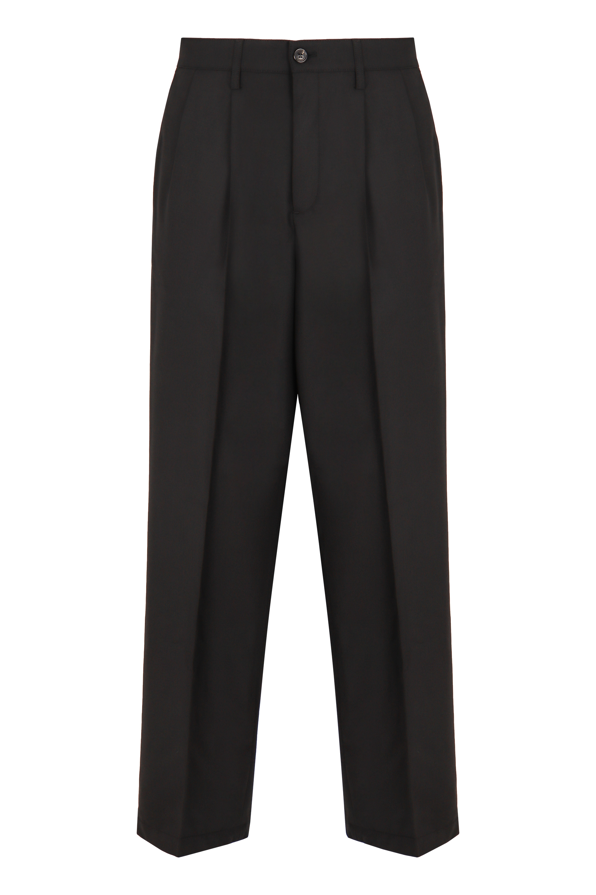 Wool blend trousers