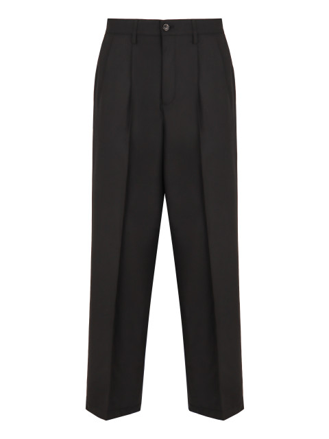 Wool blend trousers