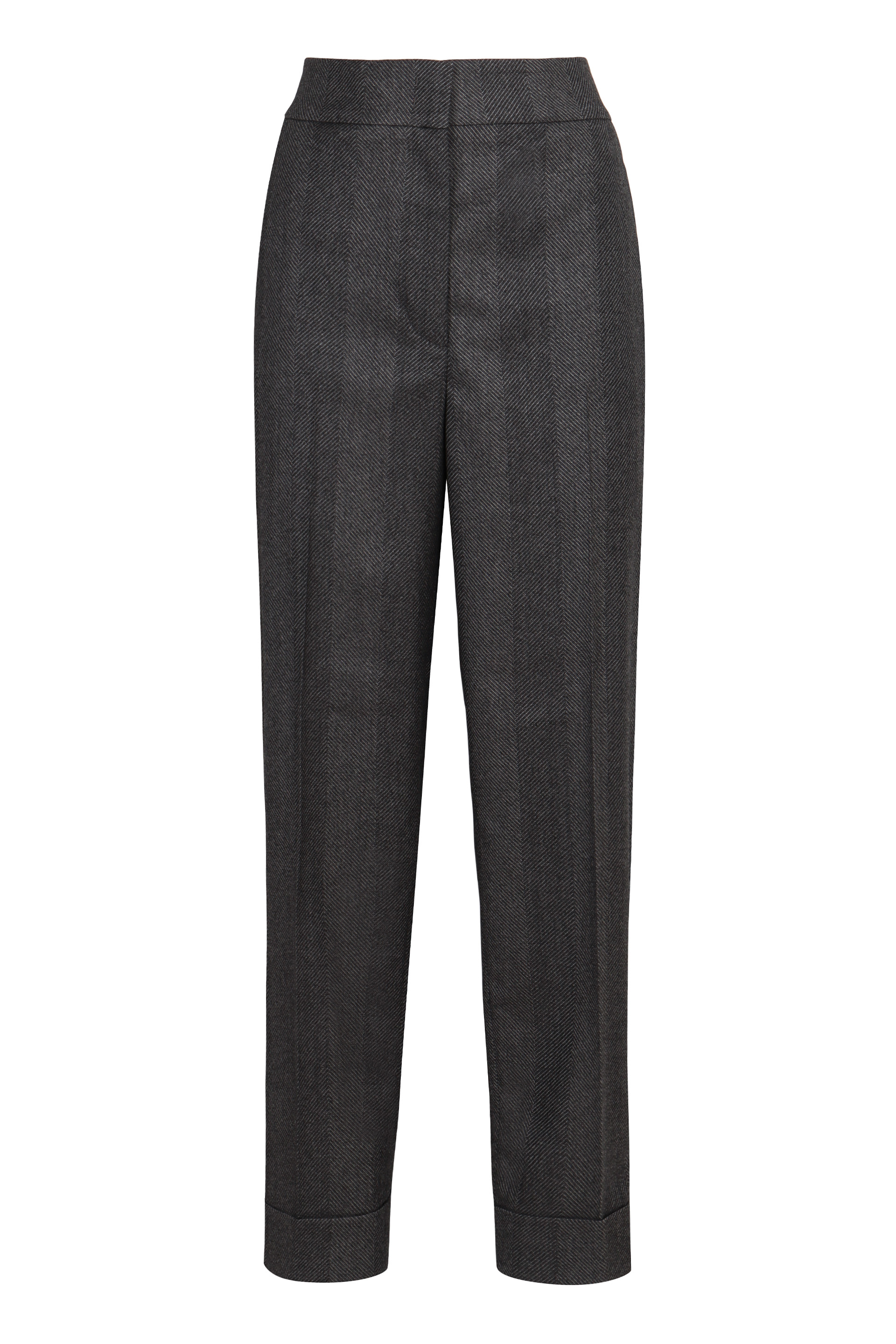 Straight trousers in wool