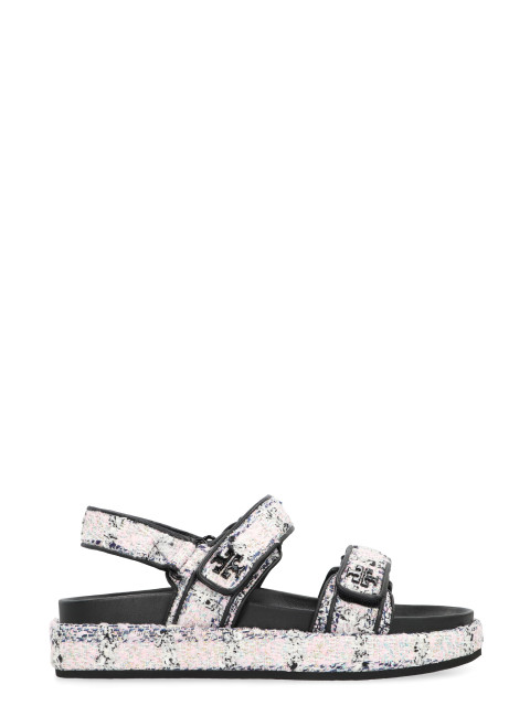 Knitted boucle sandals