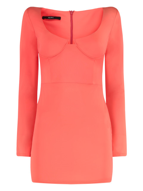 Mini dress in technical fabric