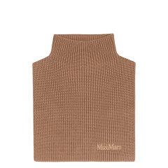 Wool knit collar