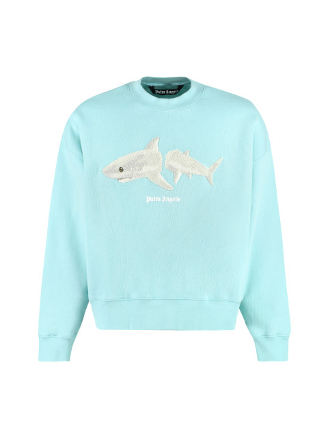 Embroidered cotton sweatshirt